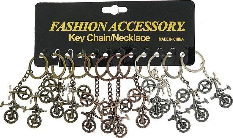 Brelok rower metalowy MIX (12szt)