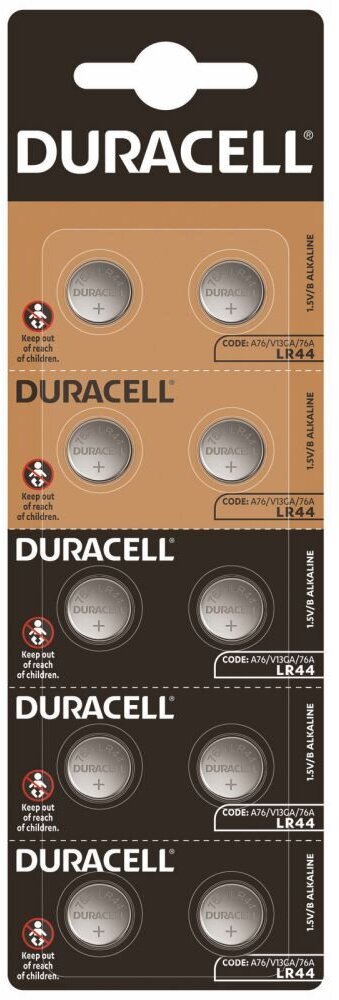 Duracell 10 x bateria alkaliczna mini HSDC G13 / LR44 / A76 / L1154 / 157