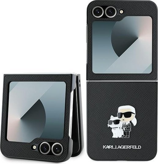 Karl Lagerfeld KLHCZF6SAPKCNPK Z Flip6 F741czarny/black Saffiano Metal Pin