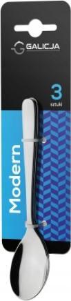 Galicja Łyżeczka do kawy filiżanki Modern srebrna 3 szt