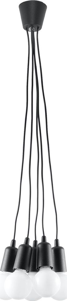 Lampa wisząca Lumes Czarna industrialna lampa wisząca - EX543-Diegi