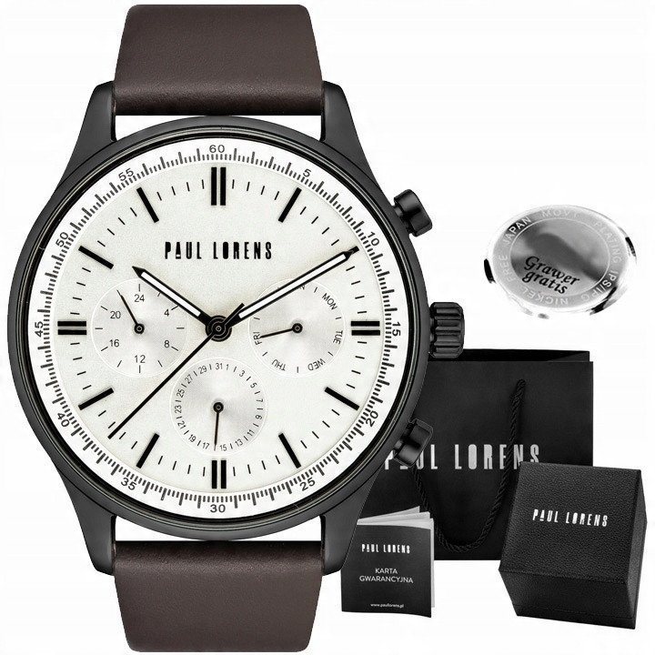 Zegarek męski Paul Lorens FABER-3B1-2 Z GRAWEREM