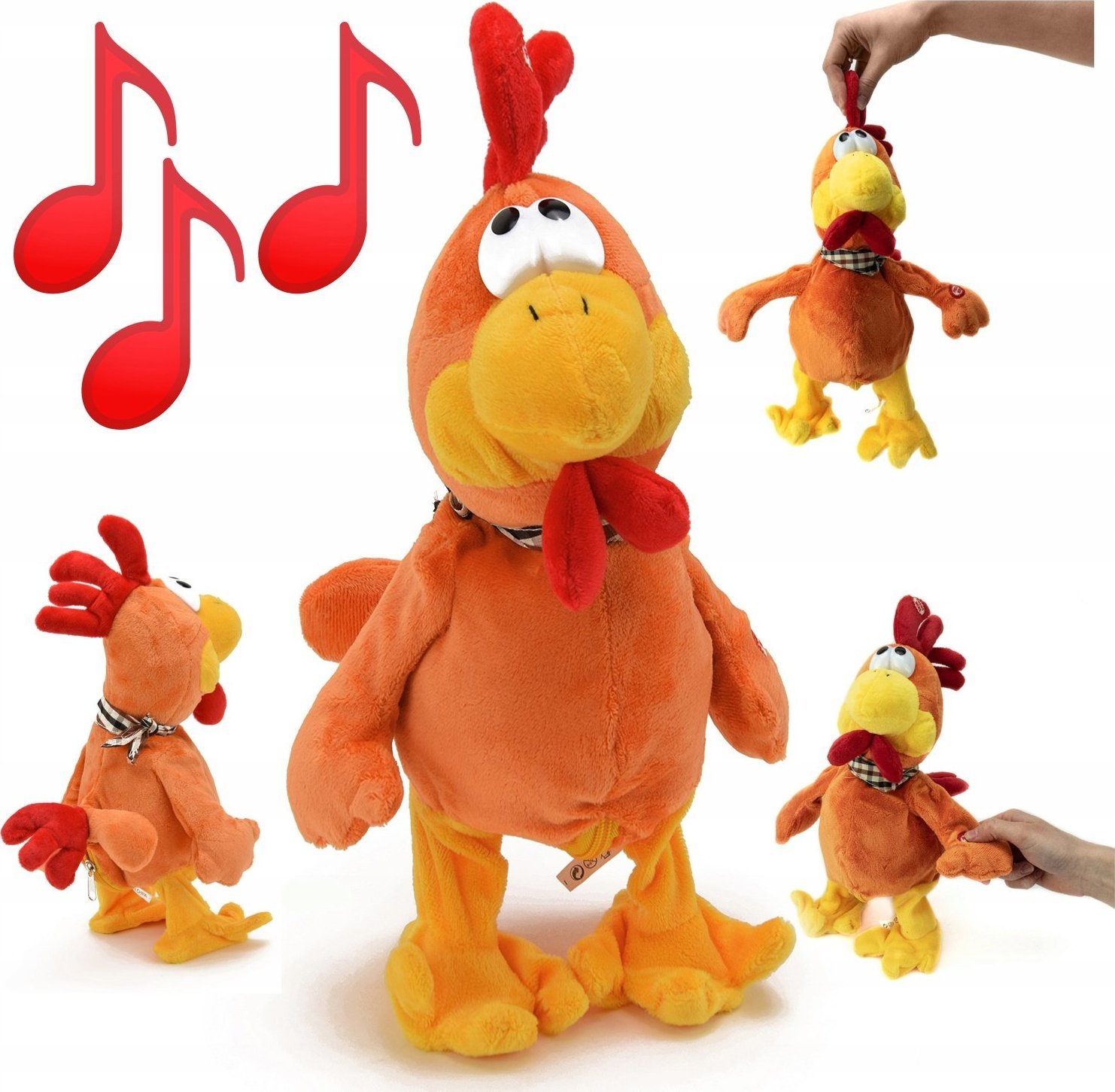 Figurka Skleplolki KURCZAK interaktywny kogut maskotka tańczy gra