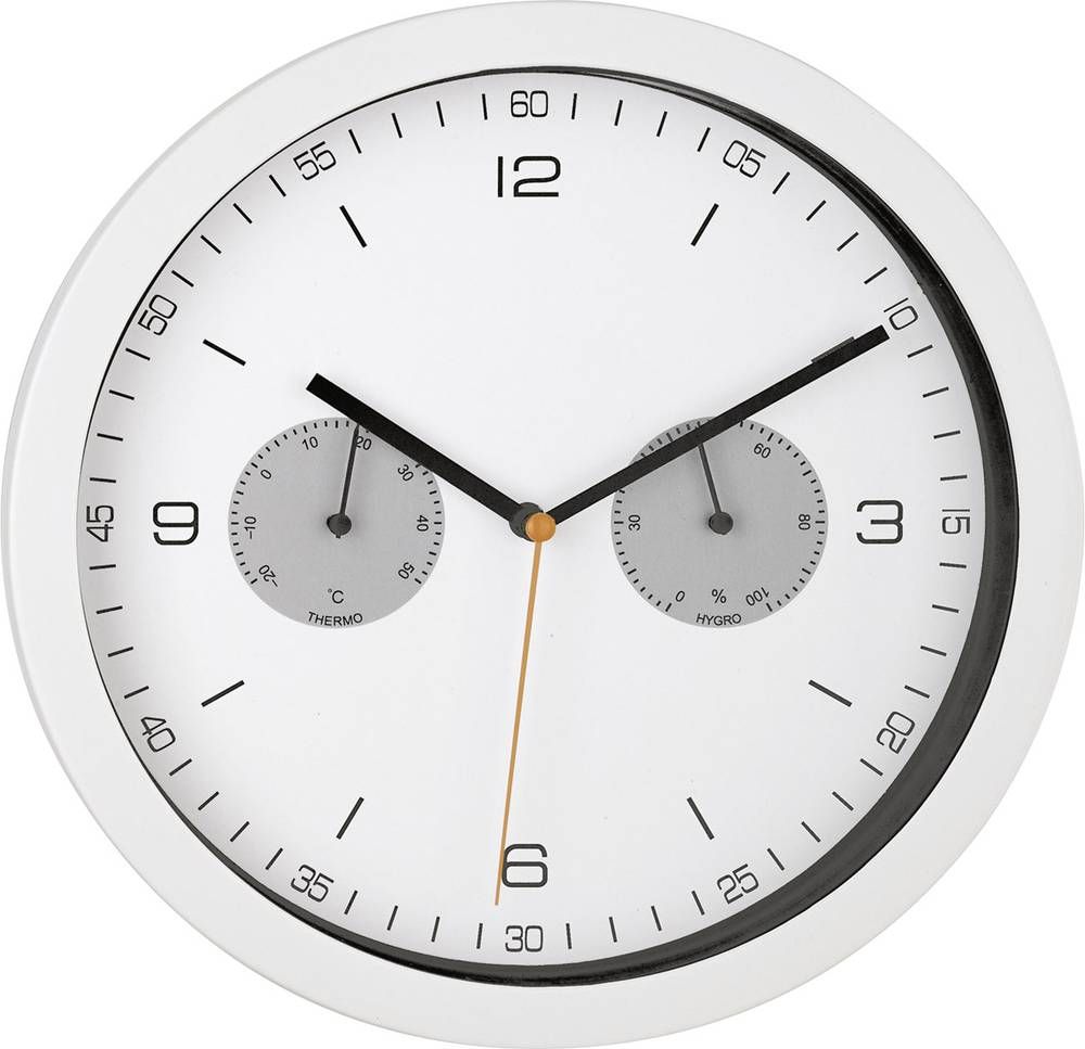 Mebus white Radio controlled Wall Clock (52826)
