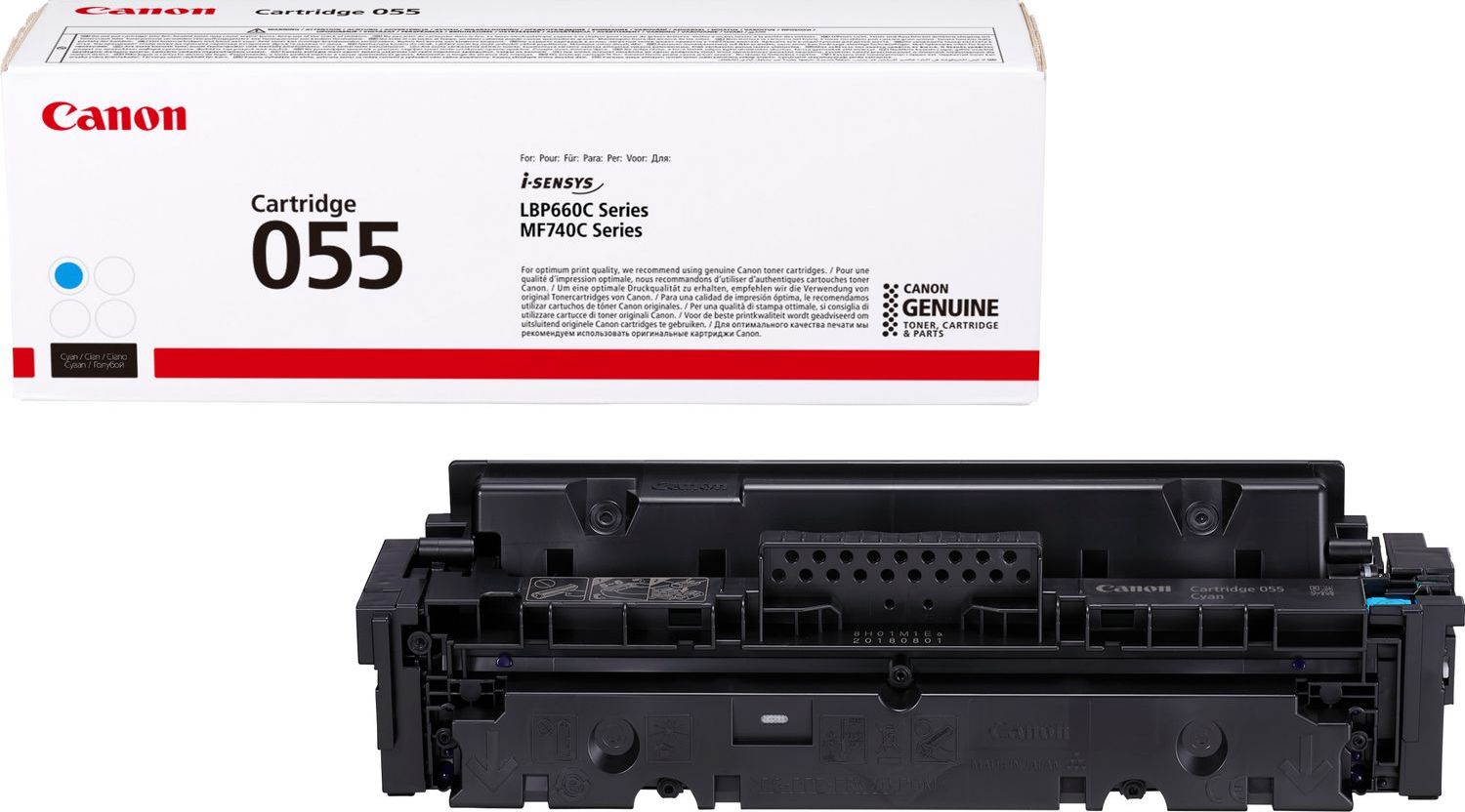 Toner Canon CRG-055 Cyan Oryginał (3015C002)