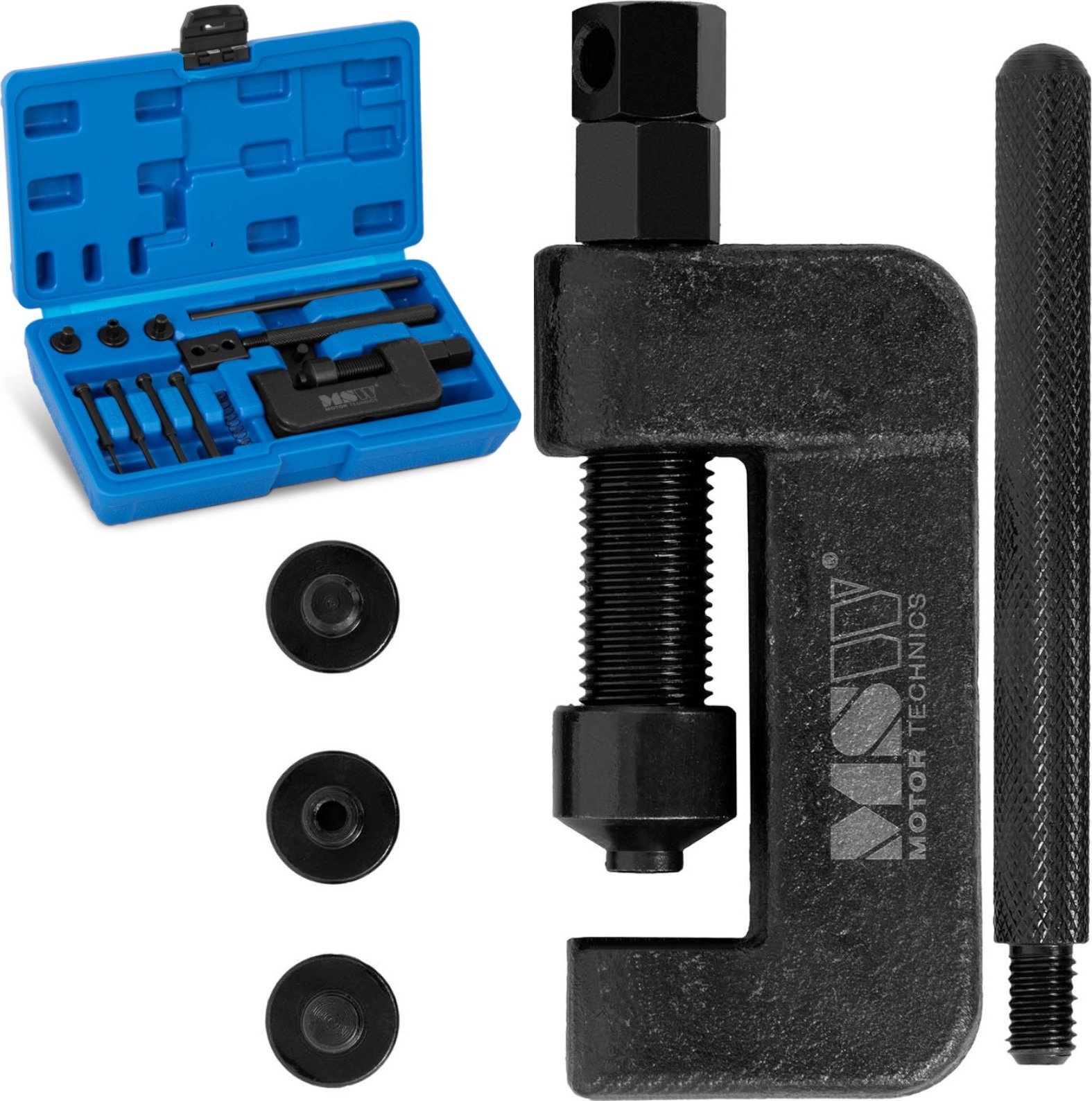 MSW Zakuwarka nitownica praska do łańcucha motocyklowego - zestaw Zakuwarka nitownica praska do łańcucha motocyklowego - zestaw