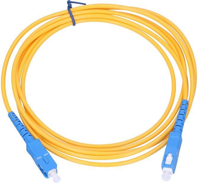 ExtraLink Patchcord światłowodowy, SC/UPC - SC/UPC, 1m, żółty (ex.1650)