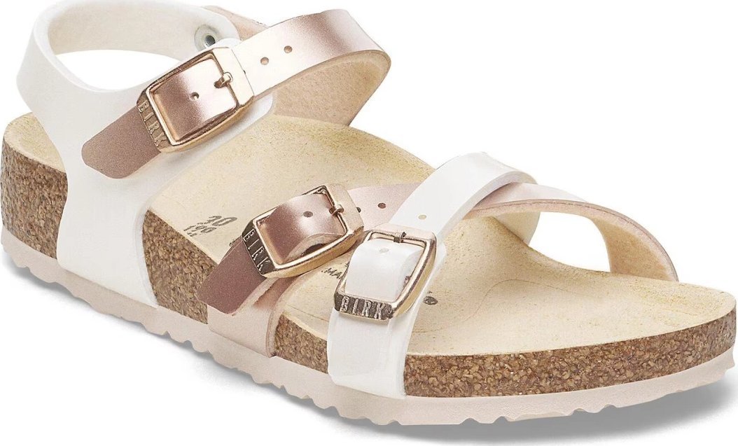 Birkenstock sandały KUMBA SPLIT KIDS 1029411 Electric Metallic Pearl/Copper (szerokość standardowa) 39