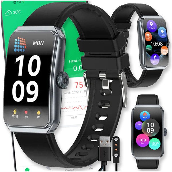 SMARTWATCH ZEGAREK WATCH AMOLED BLUETOOTH SMARTBAND SPORTOWY MENU PL DAMSKI R11