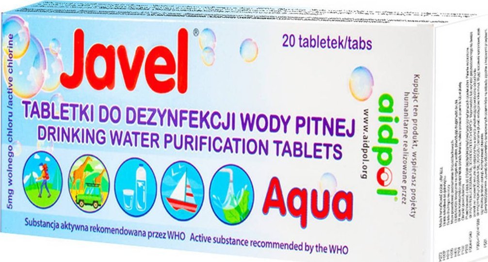 Javel Tabletki do uwydatniania wody AQUA 20 szt.