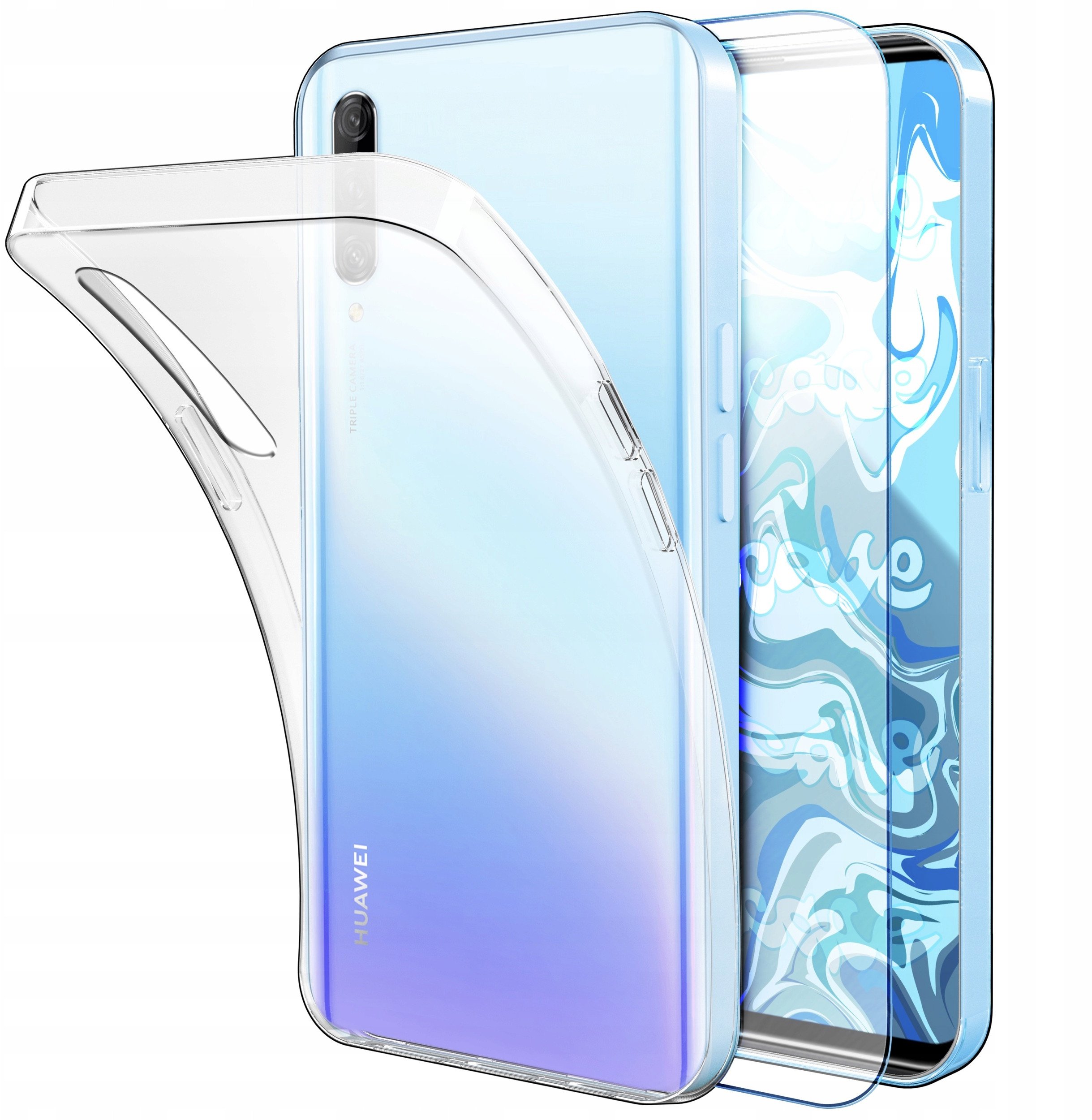 Etui Do Huawei P Smart Pro / Huawei Honor Y9s (Przezroczyste, Case) Szkło