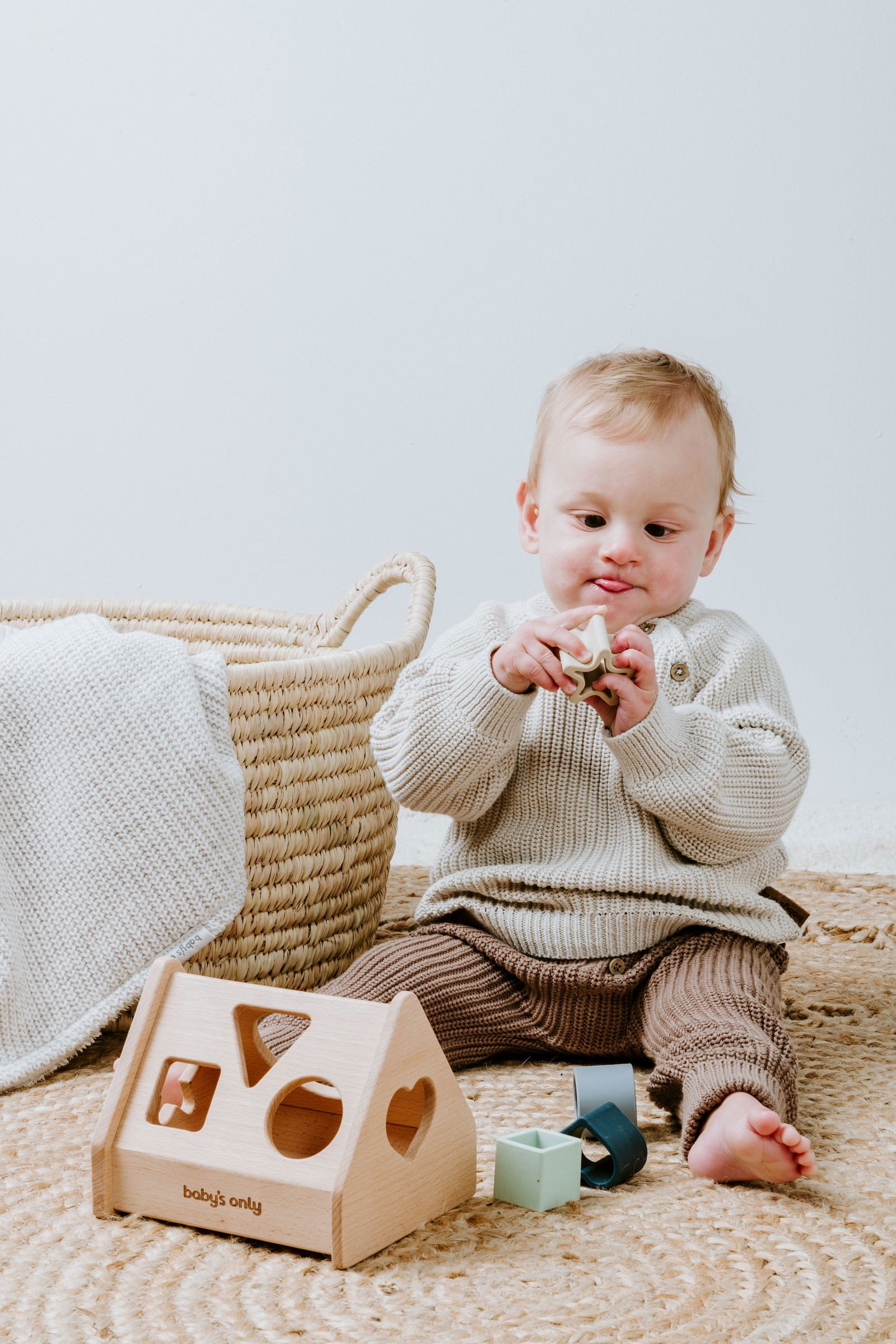 New! Baby's only wooden shape sorting toy house 10+ Earth BO-860.863.800.50
