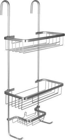 Koszyk prysznicowy Malatec prostokątny srebrny (00016721)