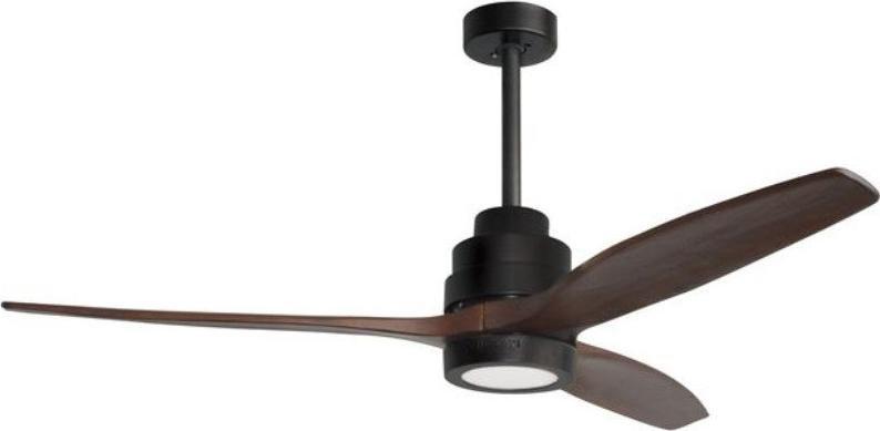 Wentylator Luces Exclusivas LAMPA sufitowa LE42552 metalowa OPRAWA lampowentylator LED 12W 3000K plafoniera wiatrak czarny brązowy