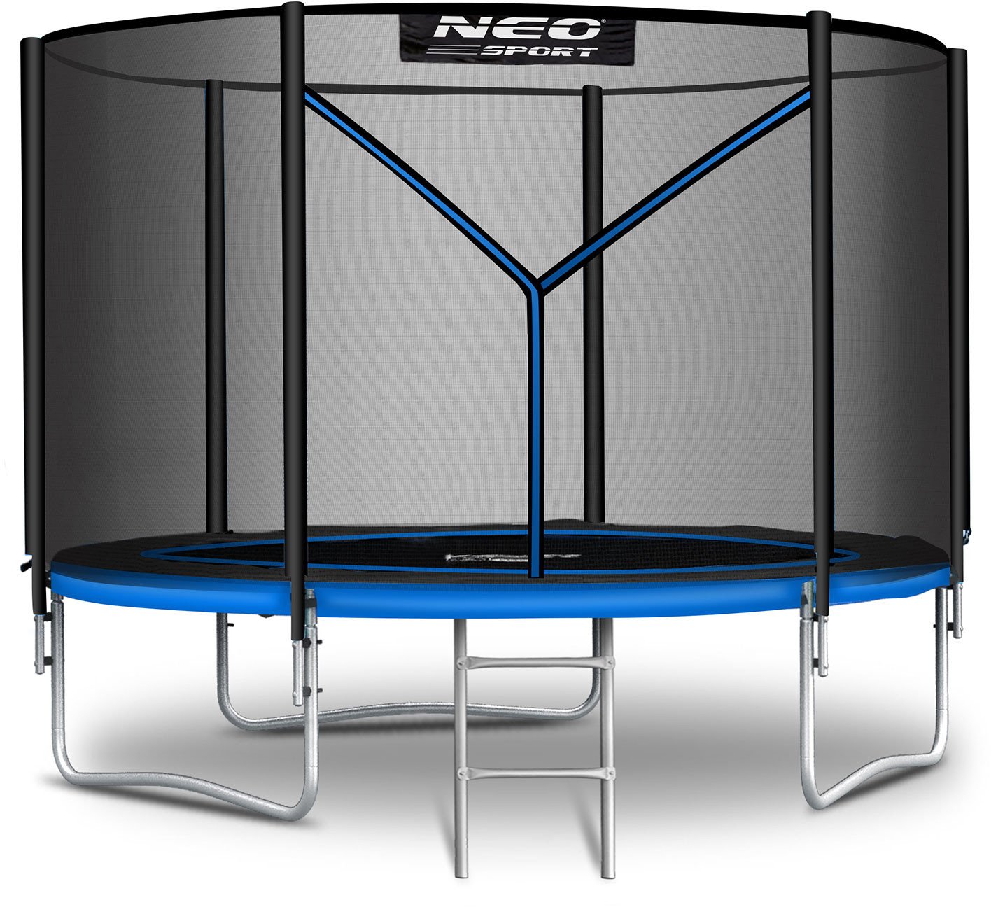 NeoSport Trampolina ogrodowa 6ft/183cm z siatką zewnętrzną i drabinką