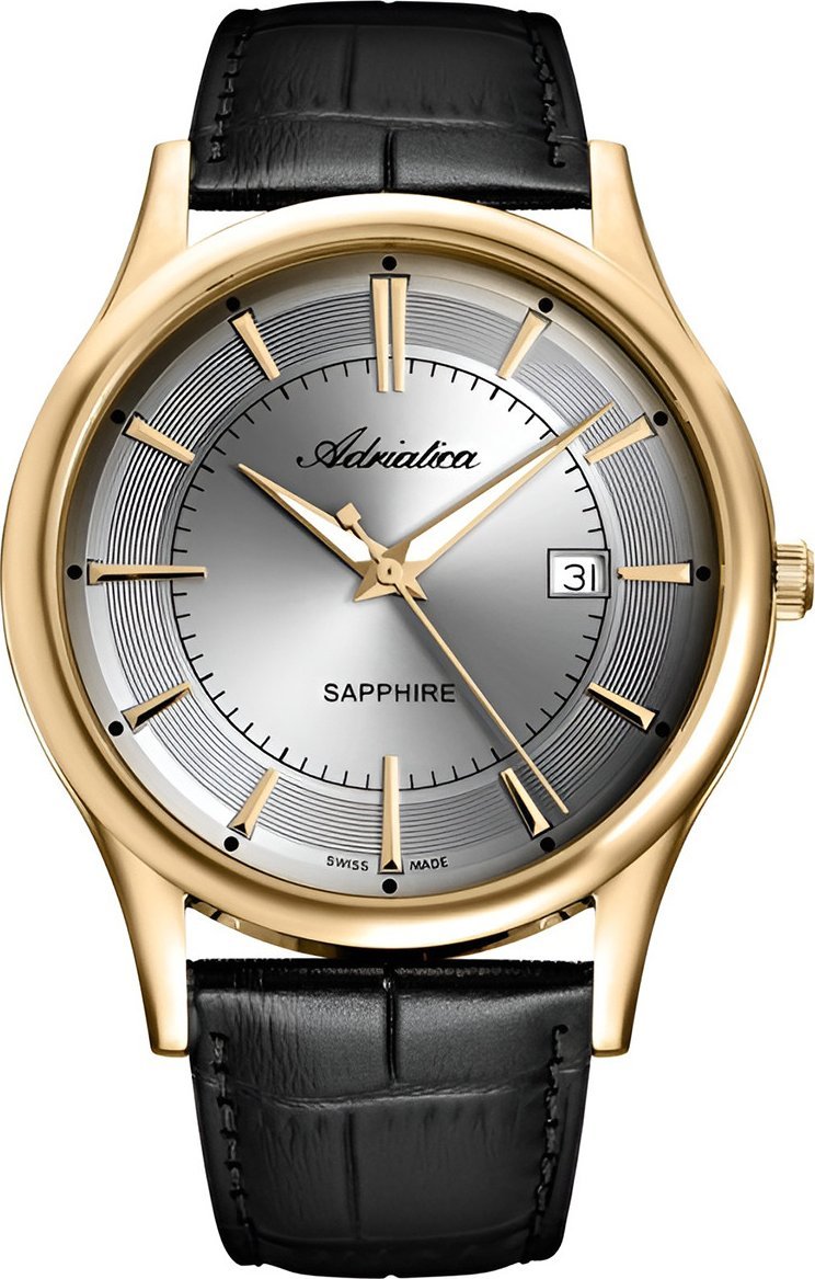 Zegarek Adriatica Zegarek męski Adriatica A1296.1217Q czarny