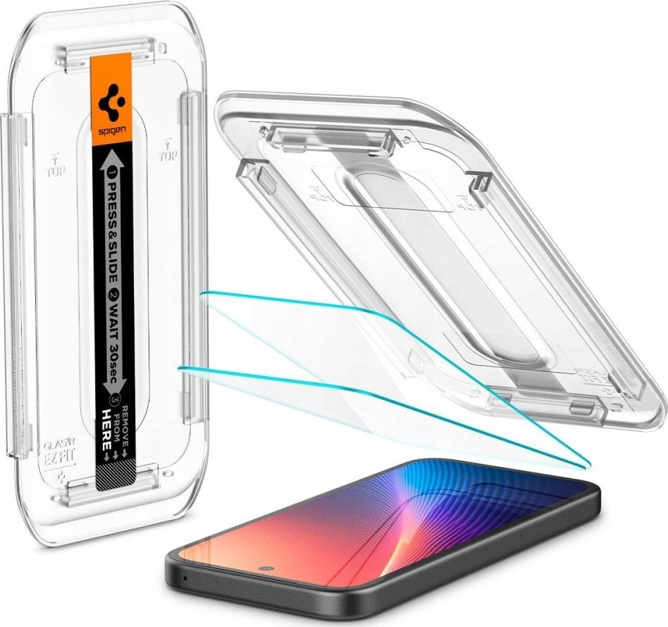 SZKŁO HARTOWANE SPIGEN GLAS.TR ”EZ FIT” 2-PACK GOOGLE PIXEL 9A CLEAR