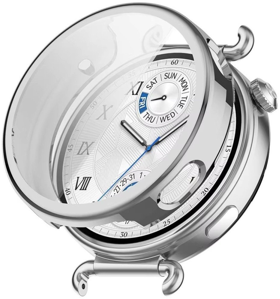 SILIKONOWE ETUI DO HUAWEI WATCH GT6 41MM SREBRNE