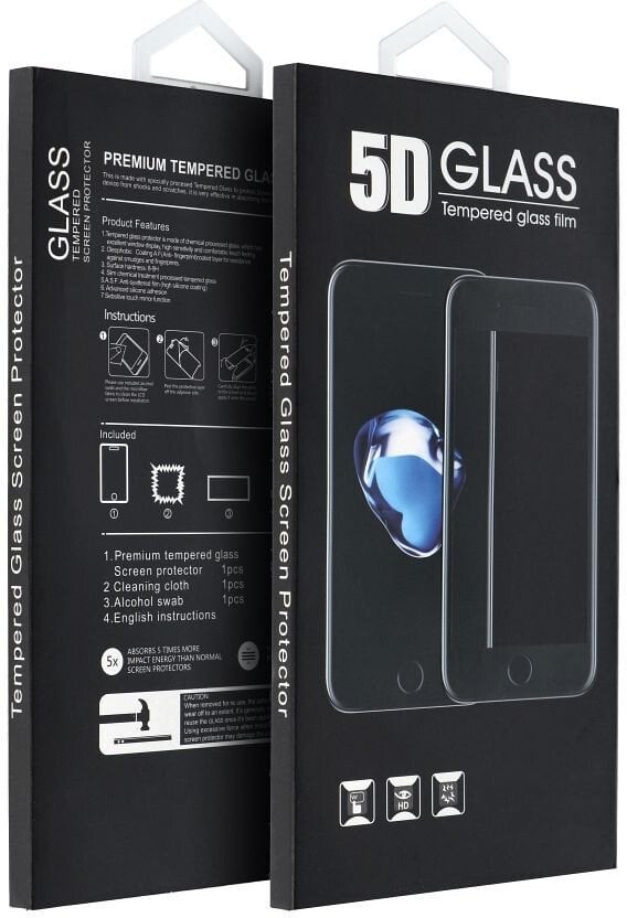 5D Full Glue Tempered Glass - do iPhone 17 (MATTE) czarny