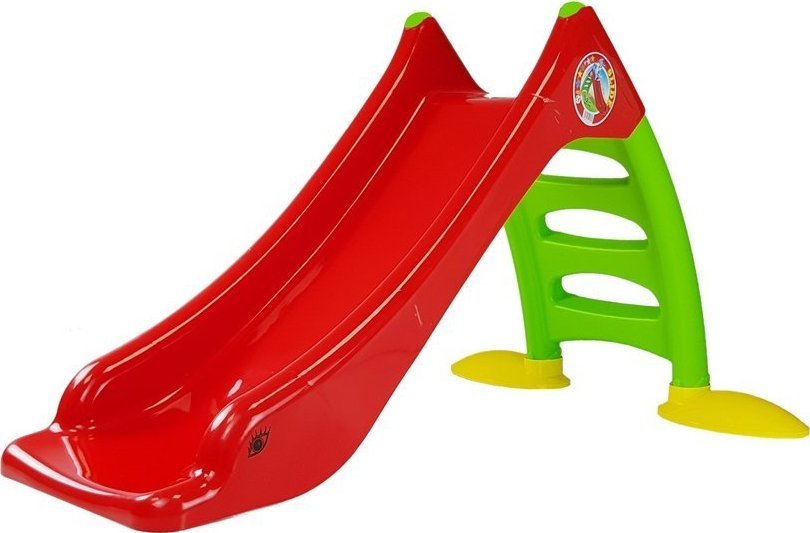 Dorex Zjeżdżalnia Ogrodowa z Drabinką dla Dzieci 424 zielono-czerwona