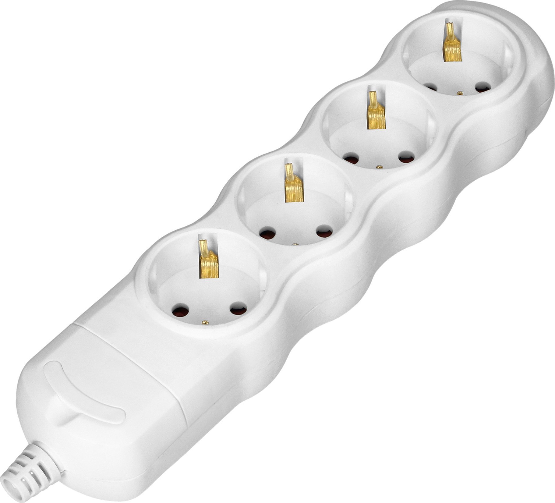 Orno Rozgałęźnik 4x2P+Z Schuko, biały