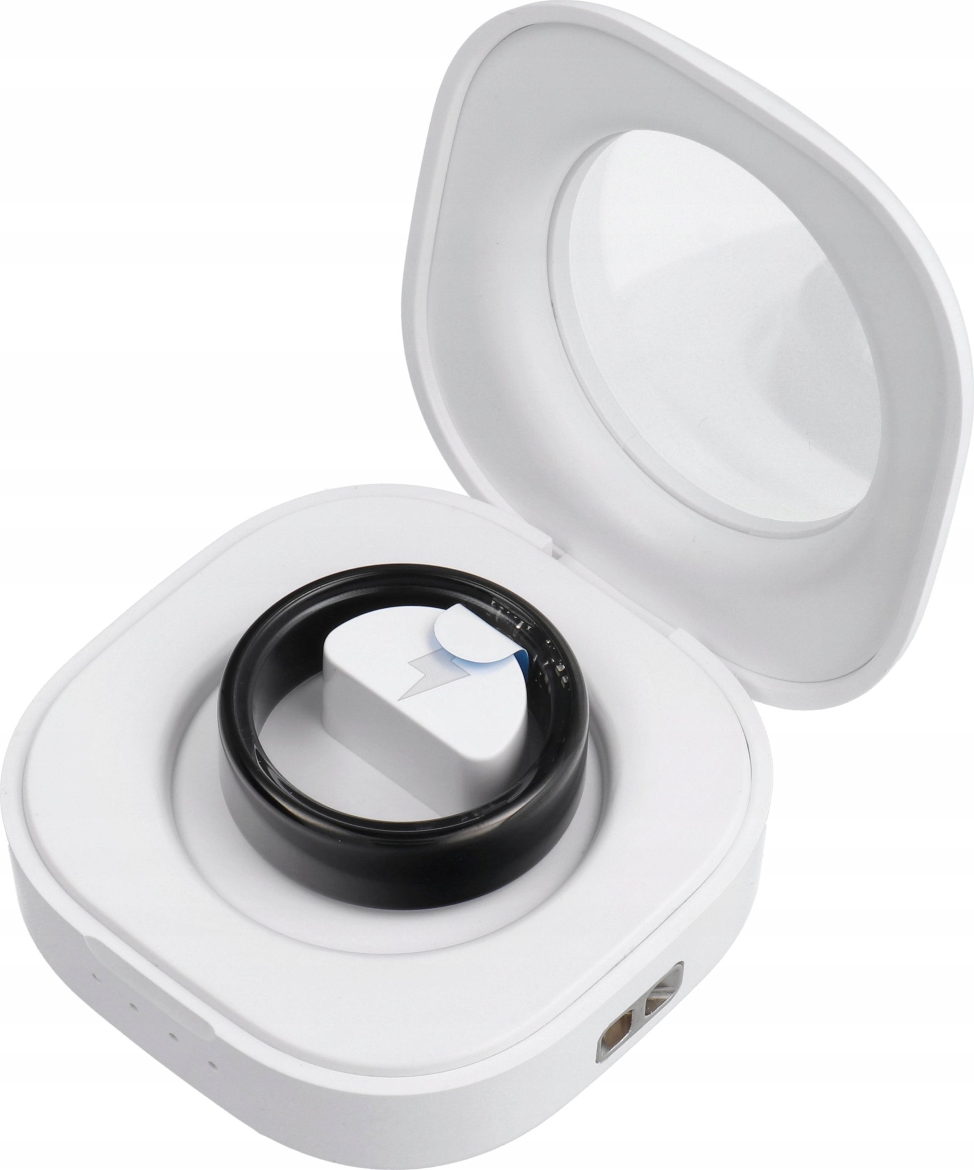 Smart Ring OEM R11M- ze stali ze stacją ładującą rozmiar 12 (21,4mm) czarny