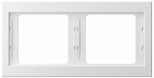 Hager Ramka podwójna BERKER biała - 13637009