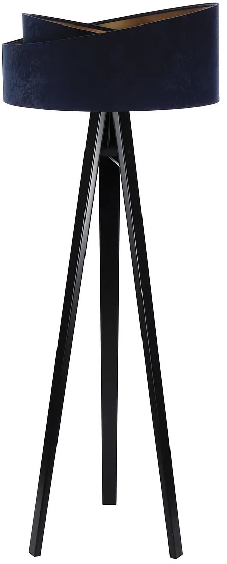 Lampa stojąca GEMSTONE granatowa/złota/czarna BPS KONCEPT
