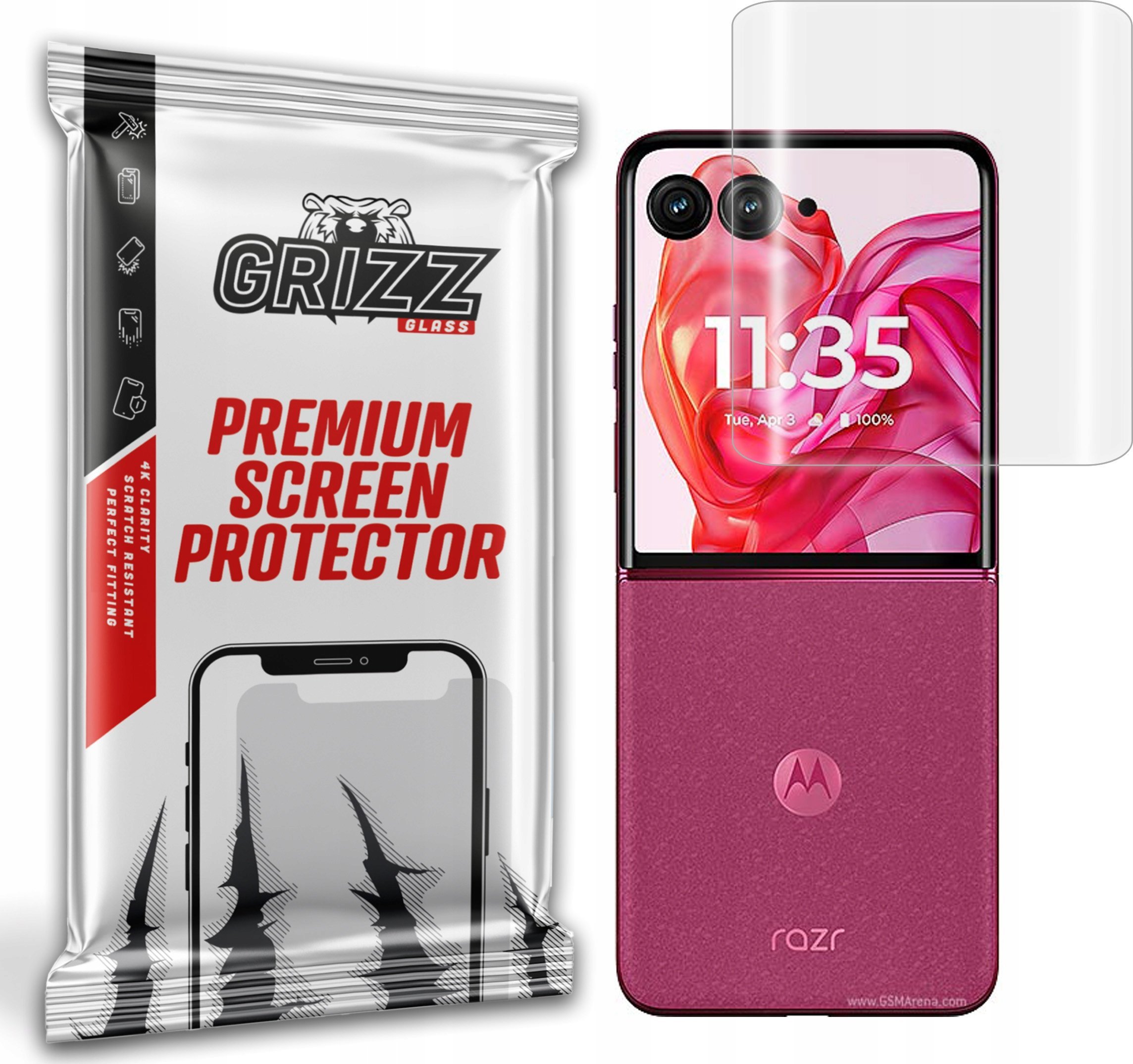 GrizzGlass Folia hydrożelowa GrizzGlass Hydrofilm do Motorola Razr 50