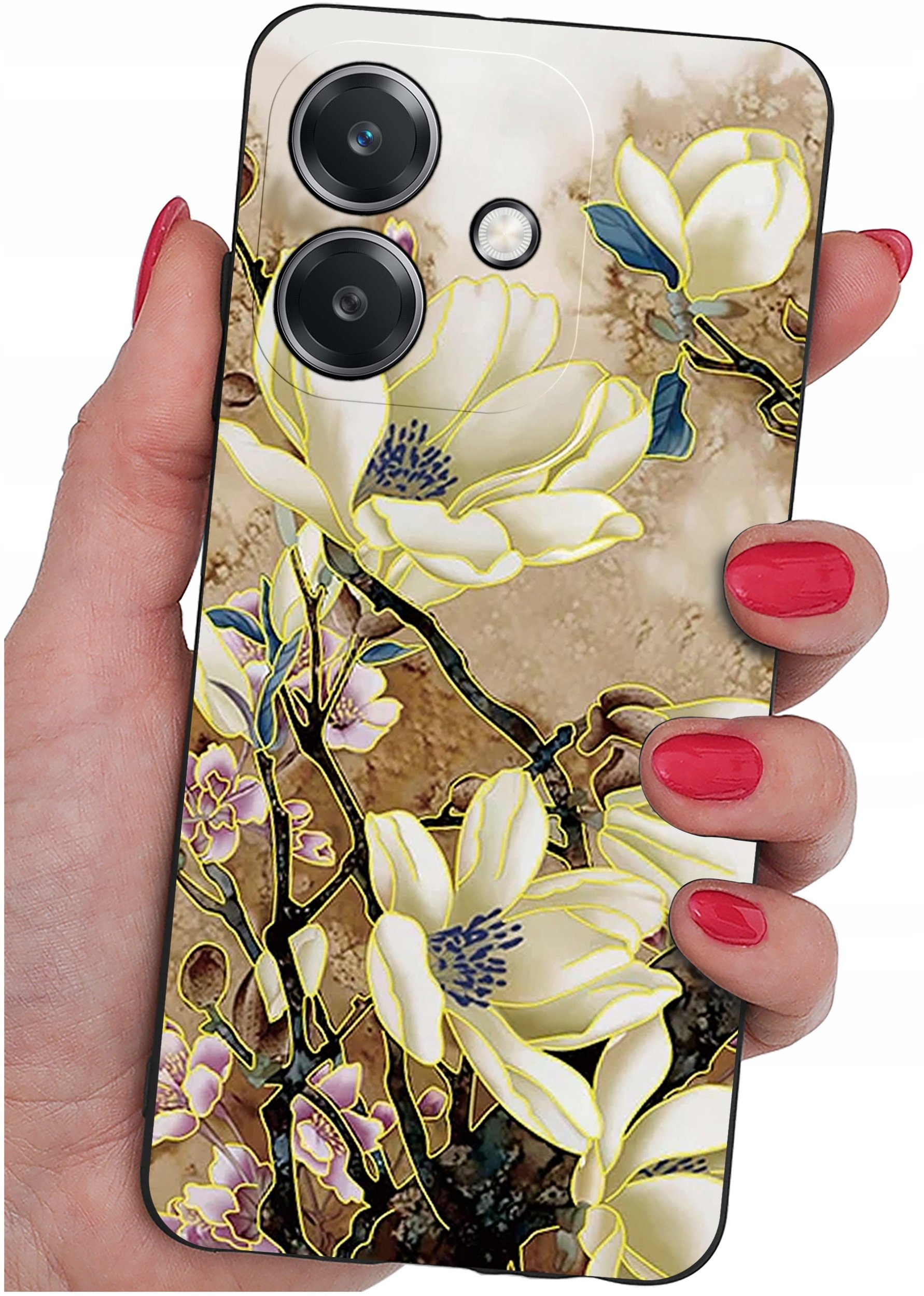 Etui do Oppo A40 | A40M | WZORY | SILIKONOWE MATT SZKŁO 9H