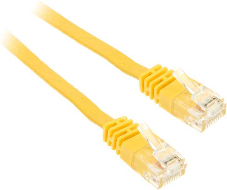 InLine 1m - kabel sieciowy U/UTP - 1000 Mbit - Cat.6 - RJ45 - żółty (71601Y)