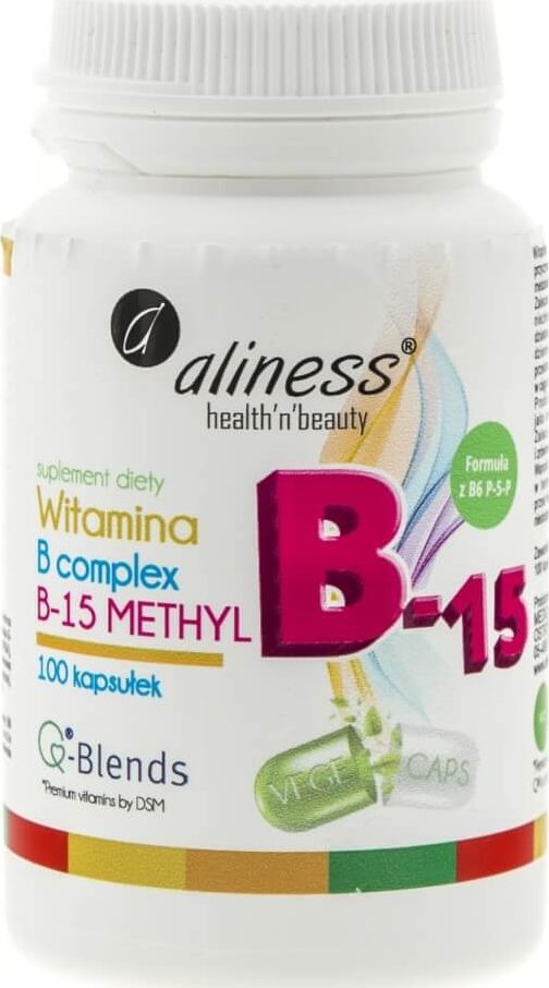 Aliness Aliness Witamina B Complex B-15 Methyl - 100 kapsułek