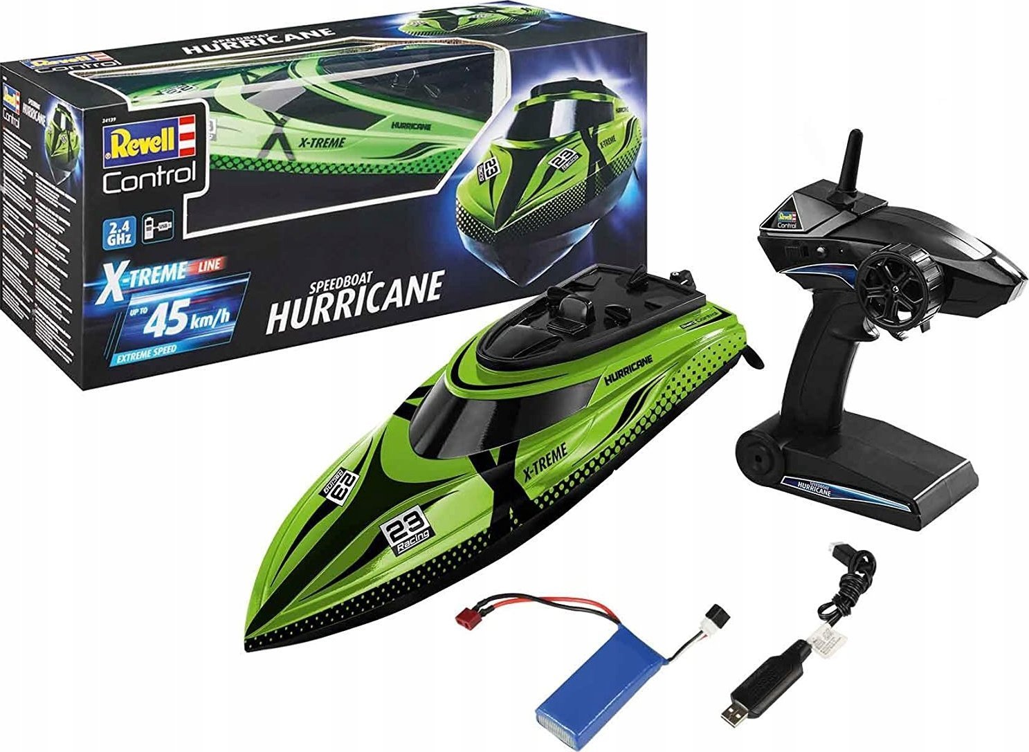 Revell Revell X-TREME Speedboat HURRICANE, RC (green/black)