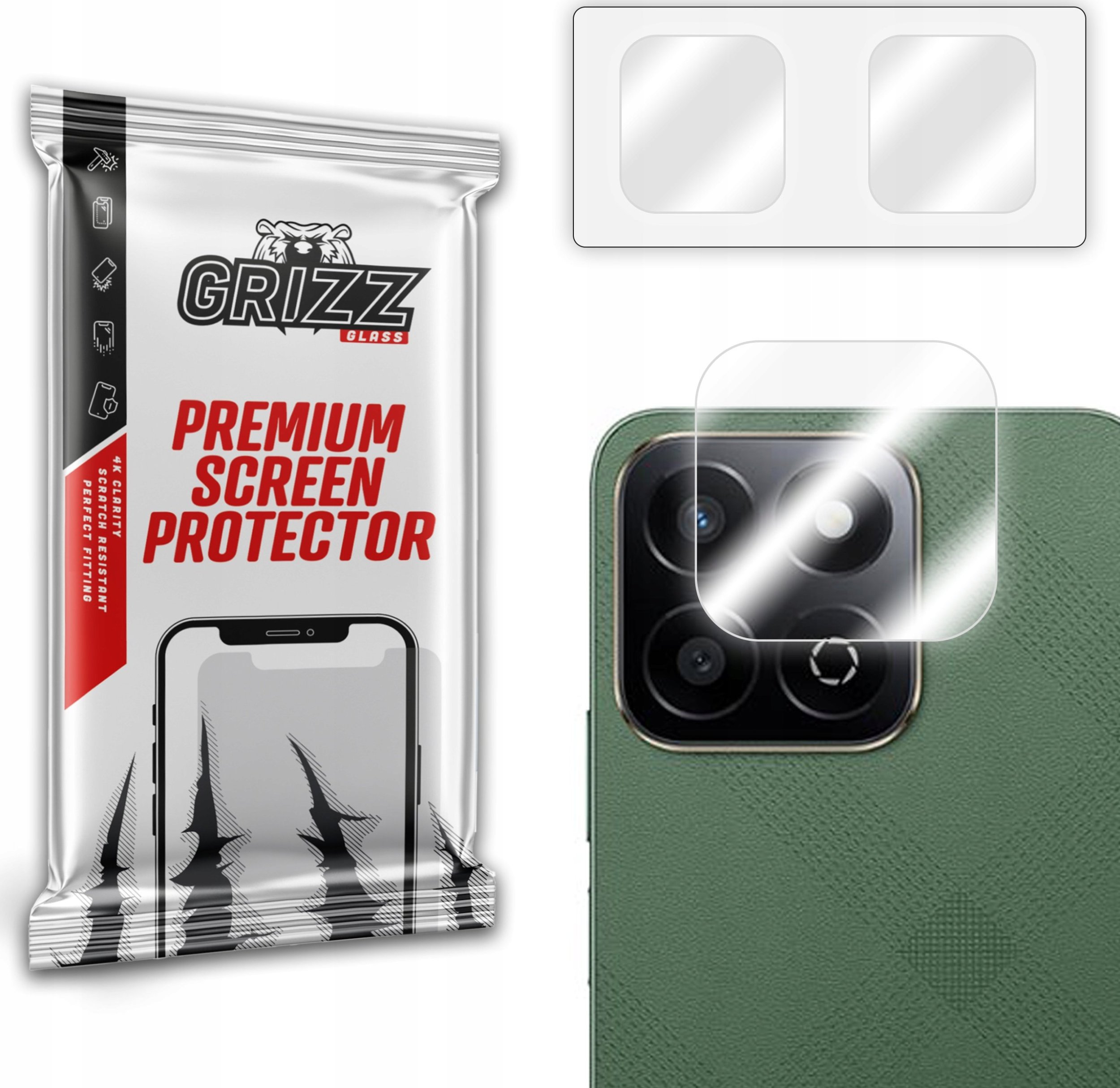 GrizzGlass Szkło na aparat GrizzGlass HybridGlass Camera do Honor X7c 5G