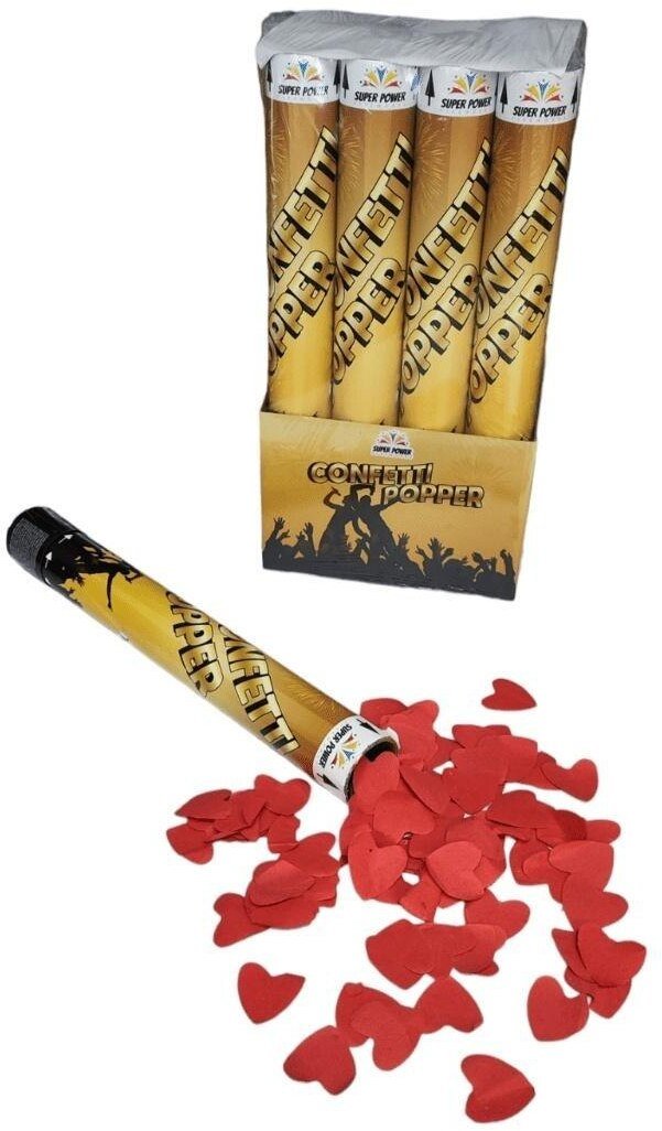 Konfetti pneumatyczne serca czerwone