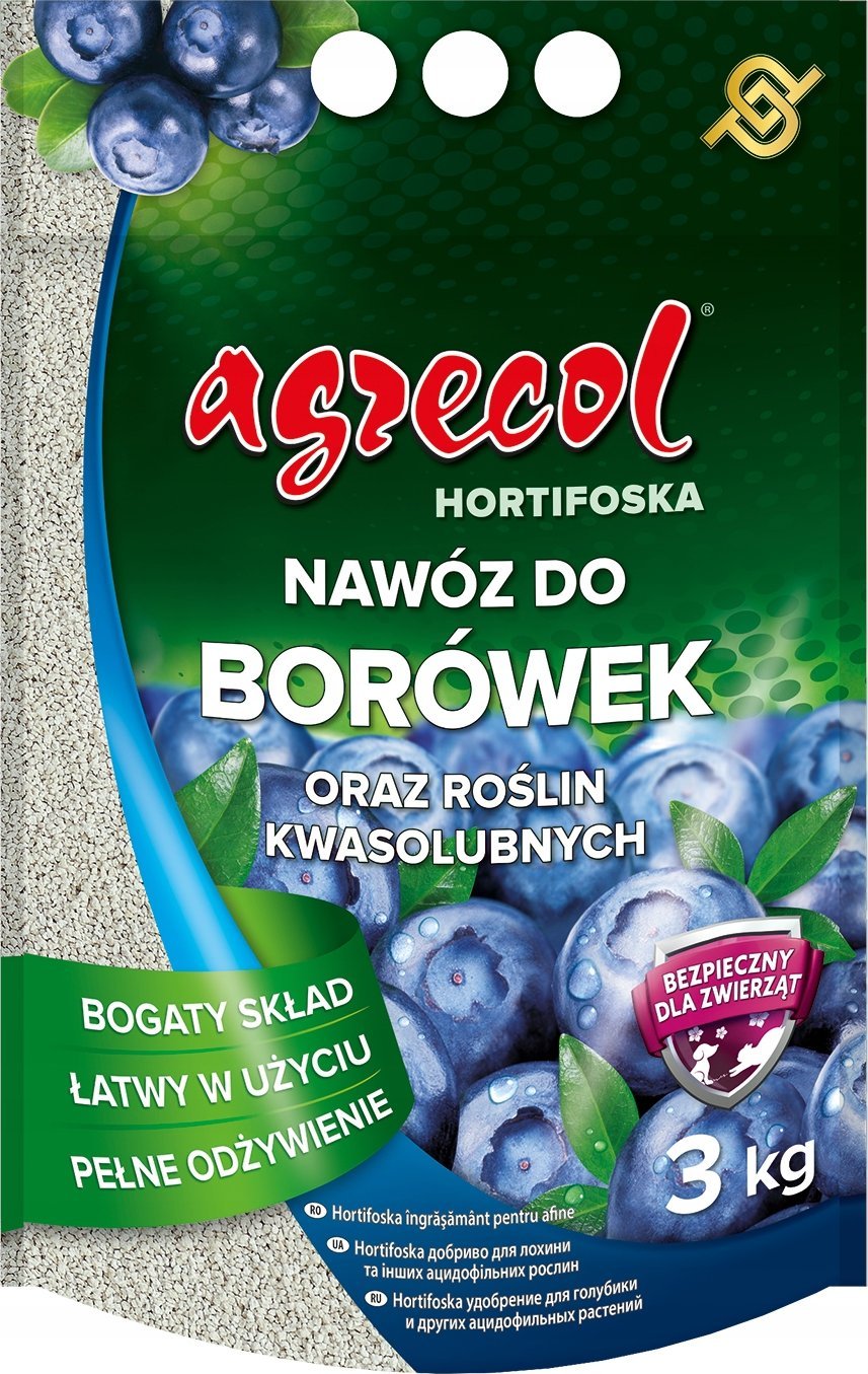 Agrecol HORTIFOSKA Nawóz do borówek i inyych roślin kwaśnolubnych 3 kg