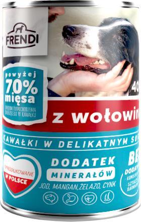 Frendi Frendi kawałki w delikatnym sosie z wołowiną 10x400g