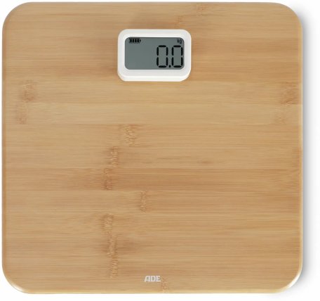 Waga łazienkowa ADE Waga łazienkowa na dynamo Kiana, do 150 kg, 31 x 30 cm, bambus
