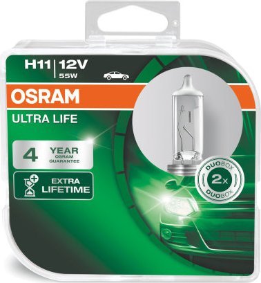 Osram OSRAM 2x Żarówka H11 ULTRA LIFE 4 Lata Gwarancji