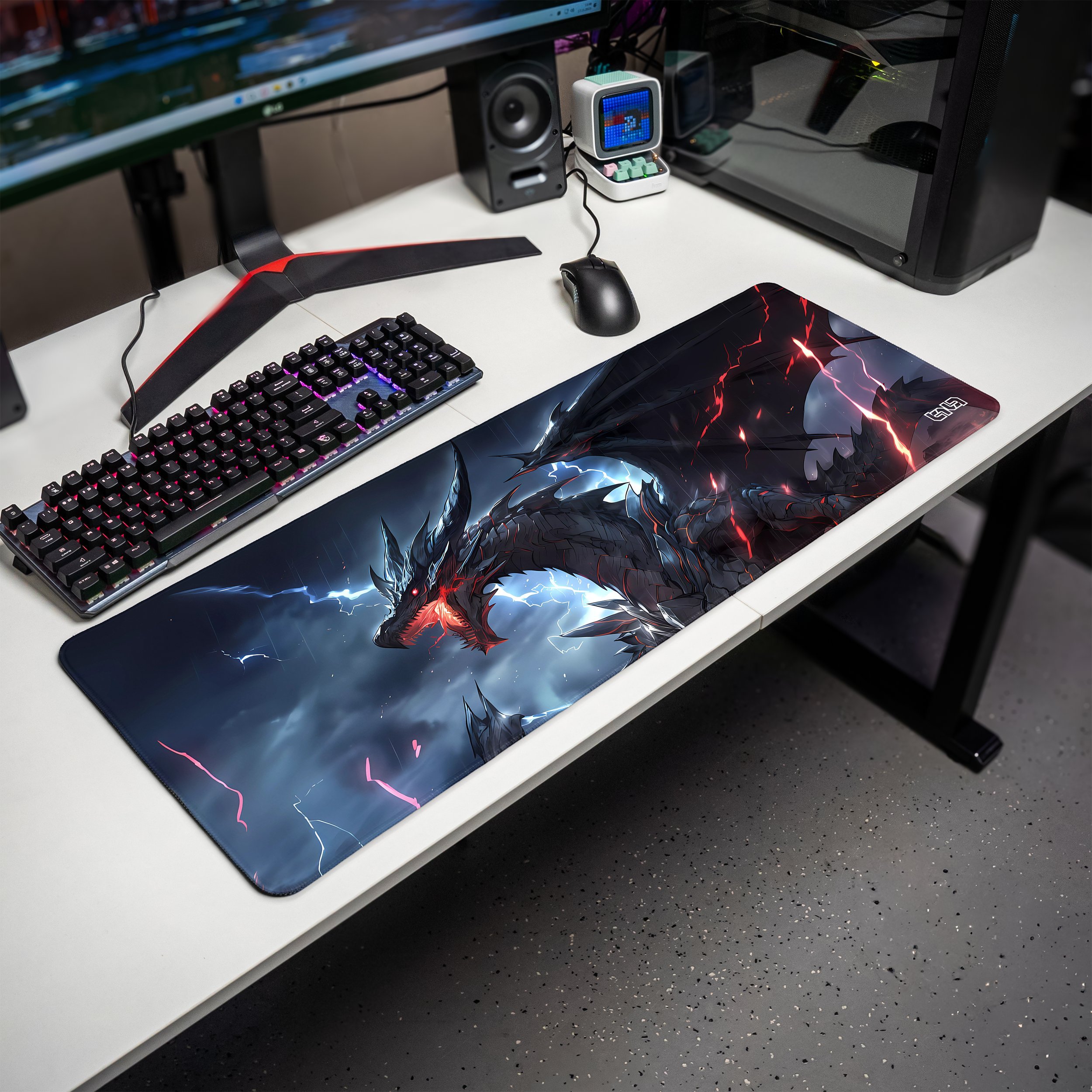 Podkładka Tilt PODKŁADKA POD MYSZ MYSZKĘ Dragon of Death 80x30 TILT Duża XXL Wodoodporna