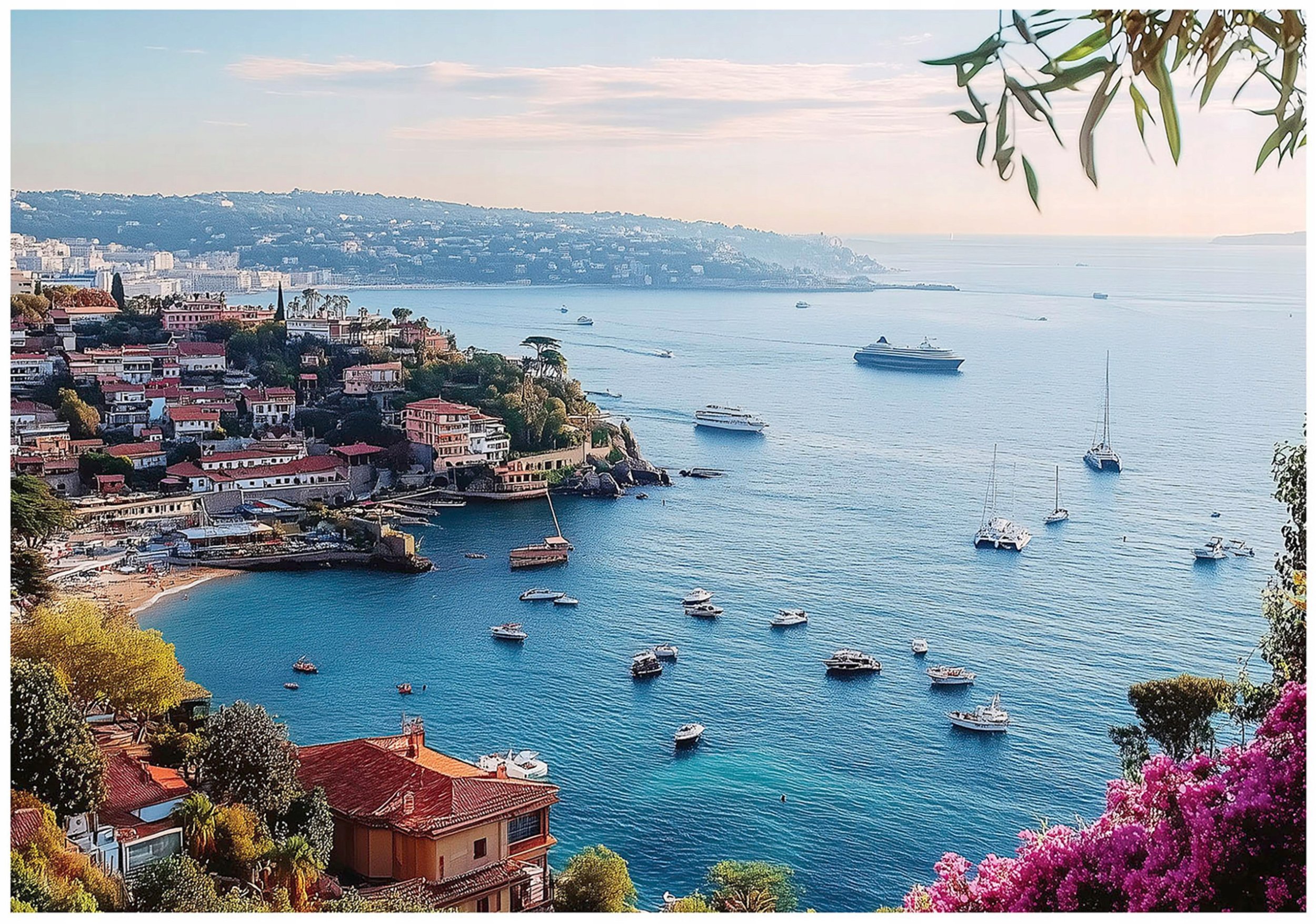 Fototapeta Morze Miasto Statki Krajobraz Na Ścianę Sypialnia Salon 350X250