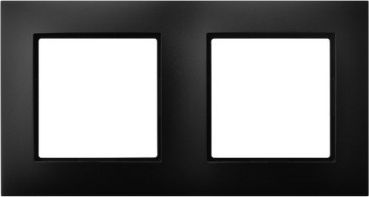 Ospel Aria Ramka podwójna czarny metalik (R-2U/33)