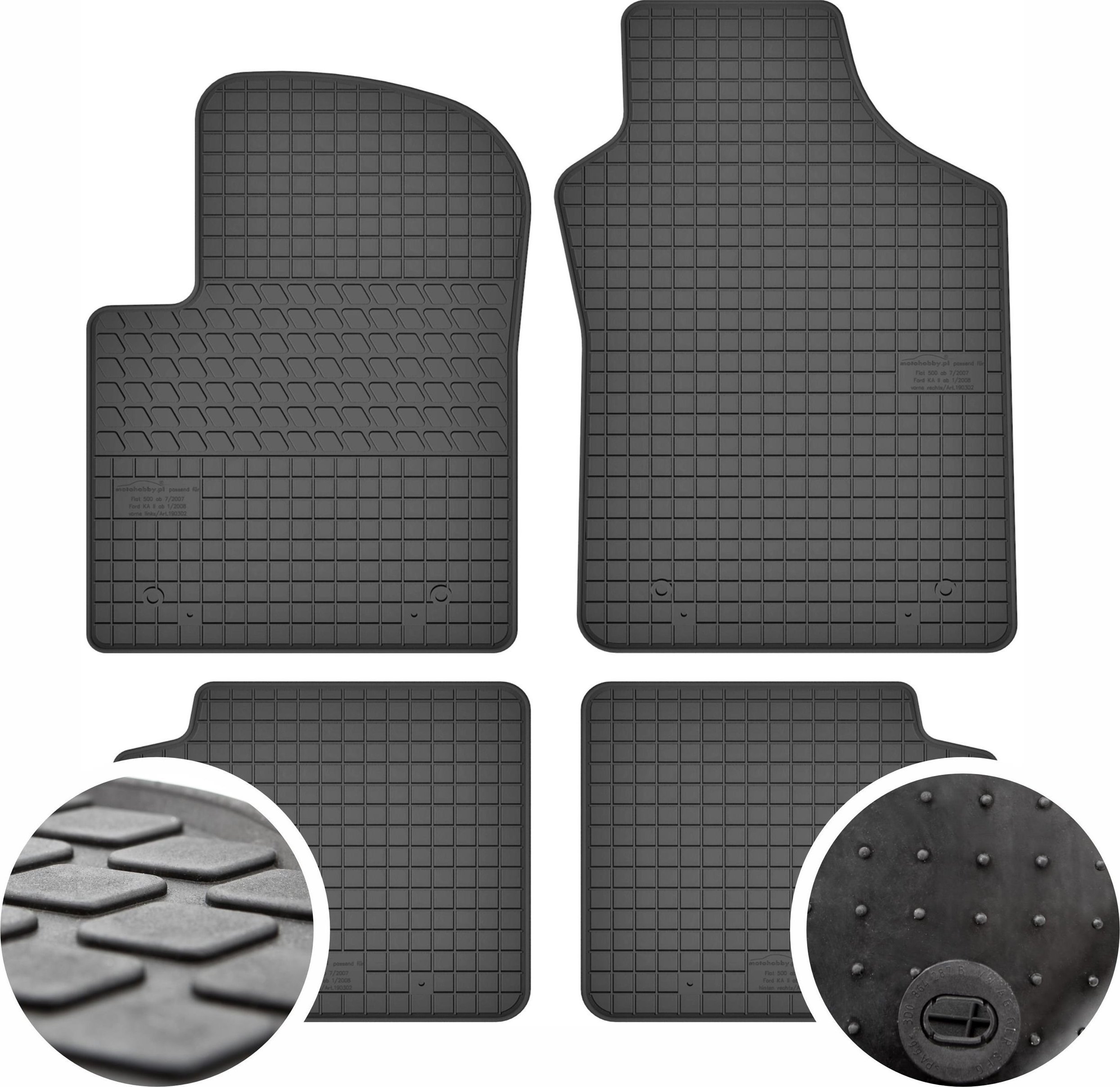 GeyerHosaja Dywaniki gumowe do Ford KA II (2008-2016)