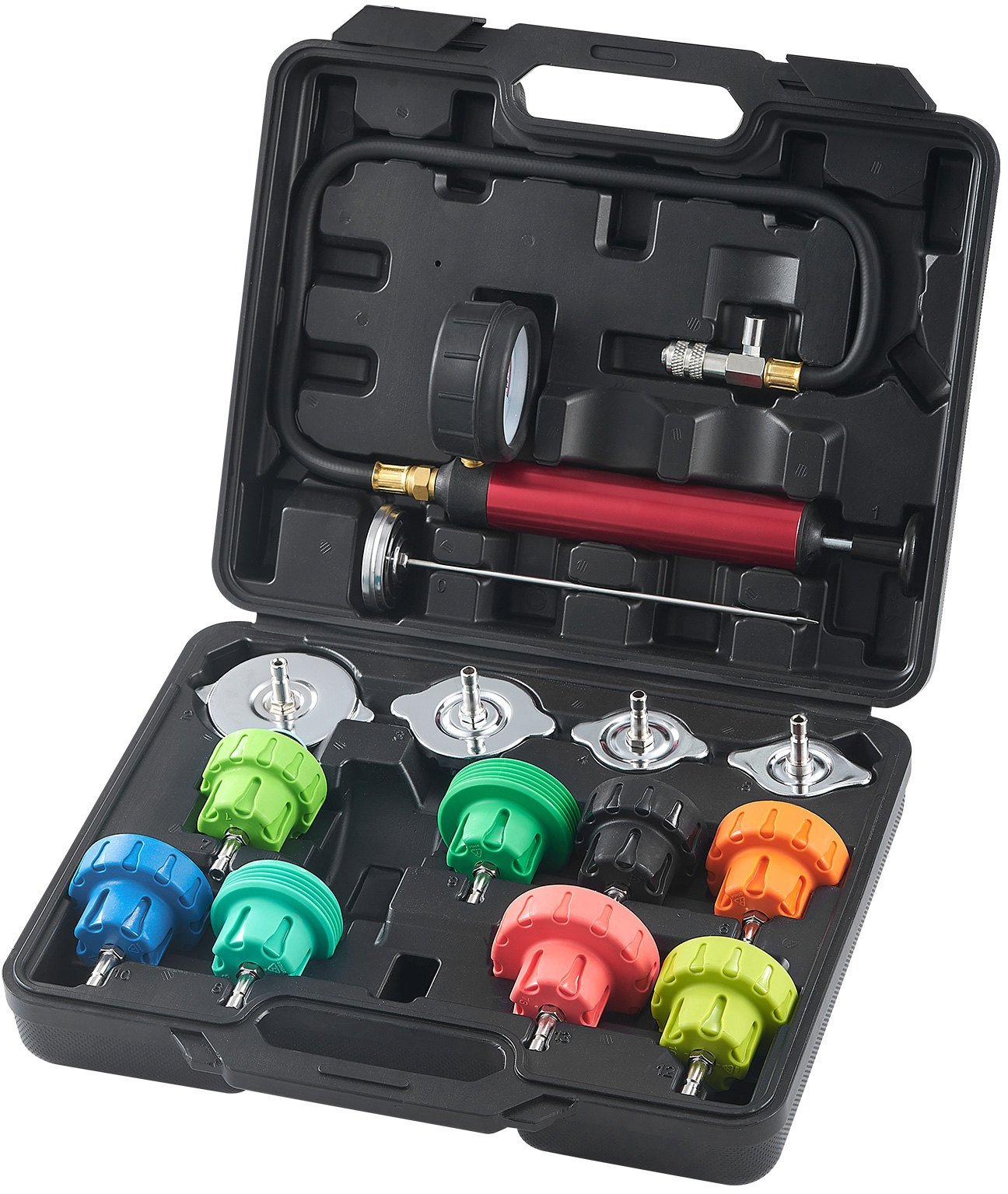 Tester szczelności układu chłodzenia chłodnicy miernik 0-2.41 bar 14 szt.