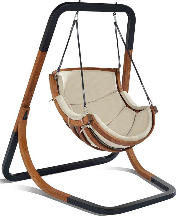 Elior Beżowy fotel wiszący do ogrodu - Pasos 2X