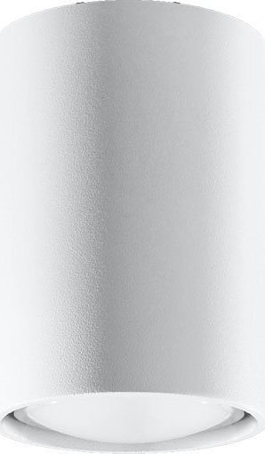 Lampa sufitowa Lumes Biały minimalistyczny plafon tuba - S243-Lagor