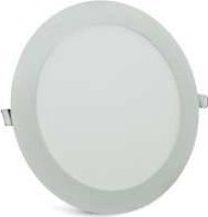 Polux Wpust LAMPA sufitowa MARS 303486 Polux podtynkowa OPRAWA metalowa LED 12W 3000K okrągła do zabudowy biała