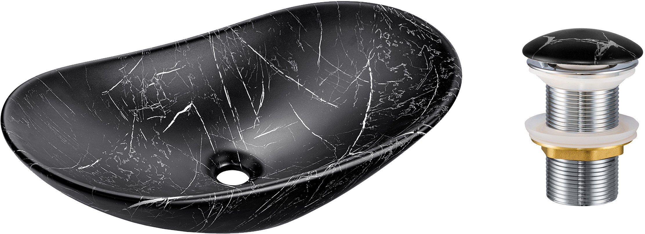 Zestaw Umywalkowy z Korkiem Click-Clack