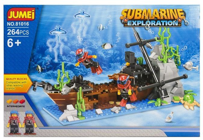 Klocki Jumei PODWODNA WYPRAWA 264 elementy, 38 x 26 cm