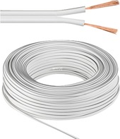 Przewód Goobay Głośnikowy 2x 2.5mm Biały 25M (15116)